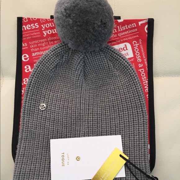 lululemon athletica Accessories - NWT HCMG LULULEMON ALL THAT SHIMMERS TOQUE GRAY